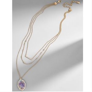 Baublebar Ellory Layered Pendant Necklace Purple